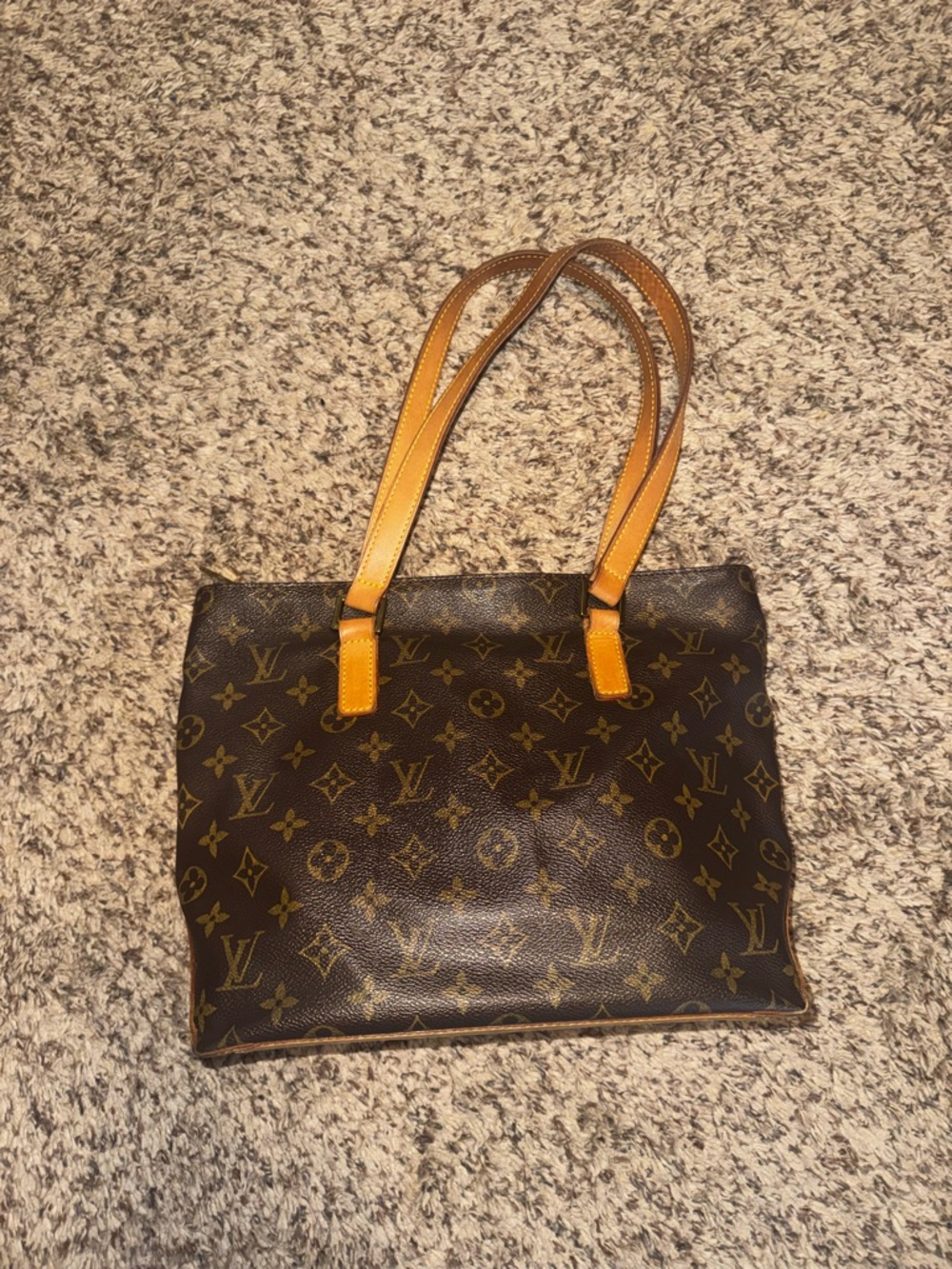 Louis Vuitton Monogram Canvas Shoulder Tote with Vachetta Straps - Picture 2 of 11